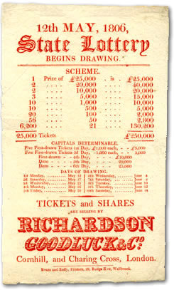 Handbill issued by Richardson Goodluck & Co, 1806