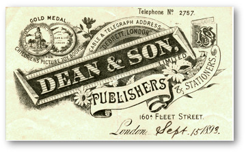 Dean & Son letterhead 1893