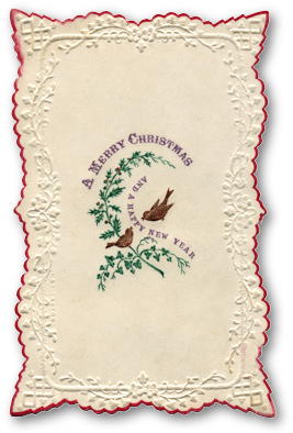Early Victorian Christmas Card by C&E Laytonl
